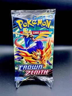 Pokemon TCG Sword and Shield Crown Zenith x1 Booster Pack Sealed - Image 1