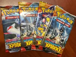 Pokemon SURGING SPARKS - 3 Factory Sealed Booster Pack Bundle - English - Image 1