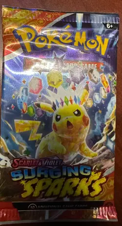 Pokemon SURGING SPARKS - 3 Factory Sealed Booster Pack Bundle - English - Image 3