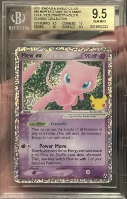 Pokemon Celebrations Mew Ex 88/92 BGS 9.5 Gem Mint - Image 1