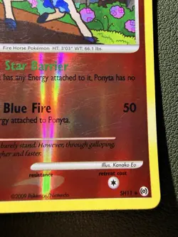 Pokemon Ponyta (Shiny) Arceus SH11 Reverse Holo Rare moderate play - Image 5