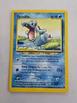 Totodile 81/111 | Neo Genesis | Non Holo Pokemon Card NM - Image 1