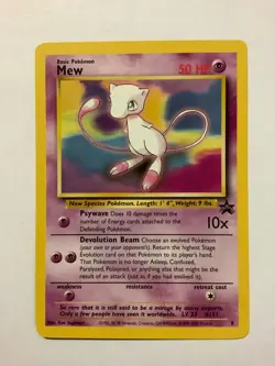 2000 Pokemon WotC Black Star Promo #8 Mew M/NM [D] - Image 2