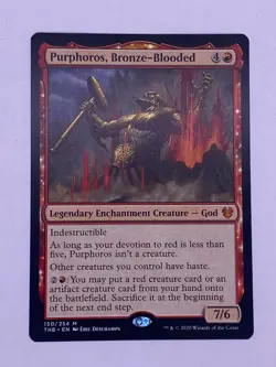 MTG Purphoros, Bronze-Blooded Theros Beyond Death Mythic Regular - Image 1