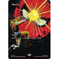 Presale Shock (borderless) X4 M/NM MTG Marvel's Spider-man: Marvel Universe - Image 1