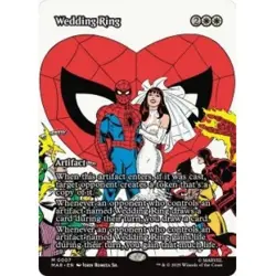 Presale Wedding Ring (borderless) M/NM MTG Marvel's Spider-man: Marvel Universe - Image 1