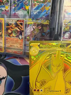 POKEMON MEGA CHARIZARD Y EX GOLD 294/217 ME: ASCENDED HEROES HOLO MINT - Image 2