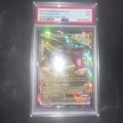 PSA 7 2012 POKEMON BLACK & WHITE DRAGONS EXALTED RAYQUAZA EX 85 - Image 1