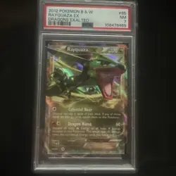 PSA 7 2012 POKEMON BLACK & WHITE DRAGONS EXALTED RAYQUAZA EX 85 - Image 2