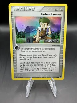 TCG POKEMON HOLON FARMER HOLO EX DELTA SPECIES STAMPED 91/113 - Image 1