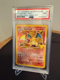 2021 POKEMON CELEBRATIONS CLASSIC COLLECTION #4 CHARIZARD-HOLO PSA 9 - Image 1