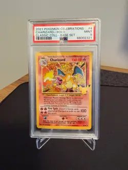 2021 POKEMON CELEBRATIONS CLASSIC COLLECTION #4 CHARIZARD-HOLO PSA 9 - Image 2