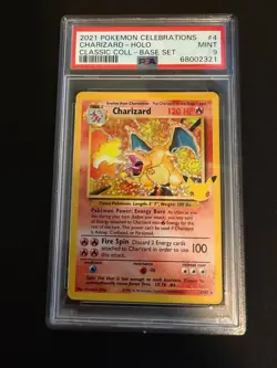 2021 POKEMON CELEBRATIONS CLASSIC COLLECTION #4 CHARIZARD-HOLO PSA 9 - Image 3