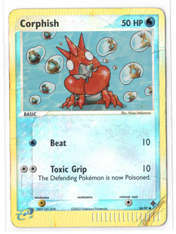 2003 Corphish Pokemon Ex Dragon Common Reverse Holo 54/97 HP - Image 1
