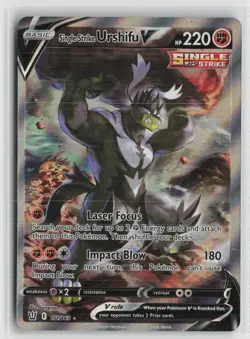 Single Strike Urshifu V 151/163 Ultra Rare Battle Styles Pokemon NM - Image 1