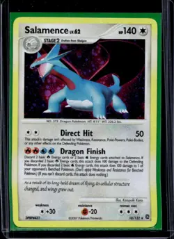 2007 Pokemon Diamond & Pearl Secret Wonders Salamence Holo #18/132 - Image 1