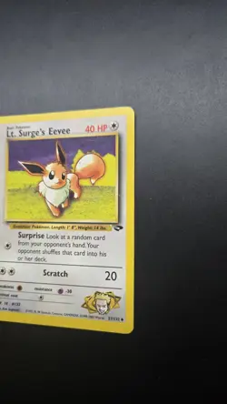 Lt. Surge's Eevee 51/132 Gym Challenge Regular Pokemon Card - Ungraded - Image 2