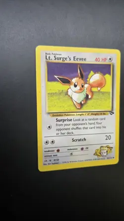 Lt. Surge's Eevee 51/132 Gym Challenge Regular Pokemon Card - Ungraded - Image 4