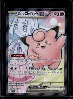 2025 Pokemon Journey Together Lillie's Clefairy ex #173/159 - Image 1