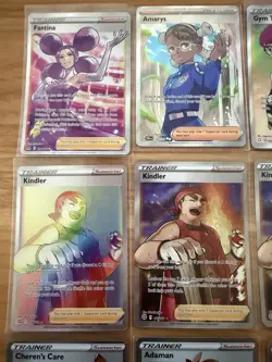 Lot of 15 Pokemon Full Art Trainers Pack Fresh Roller Skater Kindler Gym Trainer - Image 2