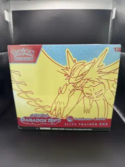Paradox Rift Pokemon Center Exclusive Elite Trainer Box Roaring Moon With Case - Image 1