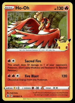 Ho-Oh Holo Rare 001/025 Pokemon TCG - Image 1