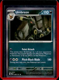 2025 Pokemon Prismatic Evolutions Umbreon #059/131 - Image 1
