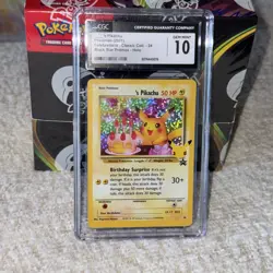 Pokemon Birthday Pikachu 24 Celebrations CGC 10 Gem Mint 2021 Slab - Image 3