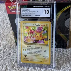 Pokemon Birthday Pikachu 24 Celebrations CGC 10 Gem Mint 2021 Slab - Image 4