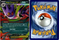 Mega Gengar ex 056/094 Phantasmal Flames Pokemon TCG Holo Double Rare NM - Image 3