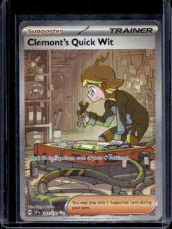 2024 Pokemon Surging Sparks Clemont's Quick Wit #243/191 - Image 1