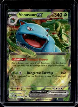 2023 Pokemon SV 151 Venusaur ex #003/165 - Image 1