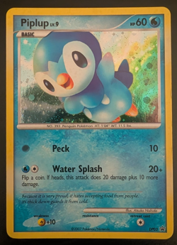 2007 Pokemon Piplup DP03 Black Star Promo Holo - Image 1