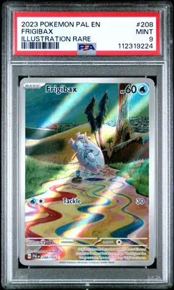 2023 POKEMON PAL EN-PALDEA EVOLVED ILLUSTRATION RARE #208 FRIGIBAX PSA 9 - Image 1