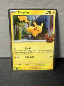 Pikachu - (Cosmos Holo) 018/091 Trick or Trade 2024 Stamped - Pokemon TCG - Image 1