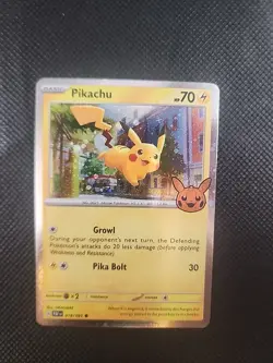 Pokemon TCG Halloween Pikachu - (Cosmos Holo) 018/091 Trick or Trade Holo NM - Image 1