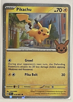 Pokemon Pikachu 018/091 Trick or Trade Halloween Cosmos Holo - Image 1