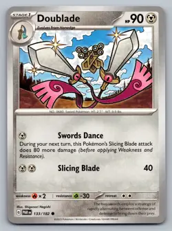 Pokemon TCG SV04: Paradox Rift Doublade 133/182 - Image 1