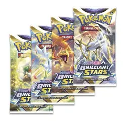 Pokemon Brilliant Stars Booster Pack 4x Sealed Packs Sword & Shield Random Art - Image 1