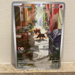 Litleo - 139/132 Illustration Rare Holo - SV: Mega Evolution - Pokemon 2025 - NM - Image 1