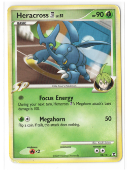 2009 Heracross Pokemon Rising Rivals Rare 24/111 MP - Image 1