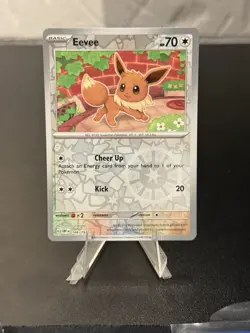 Reverse Holo Eevee #166/197 Common SV03: Obsidian Flames Pokemon - Image 1