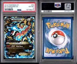 2014 Pokemon XY FlashFire #69 M Charizard EX PSA 6 - Image 3