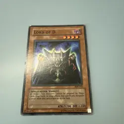 Vintage Yu-Gi-Oh! Lord of D. (SDK-041, Super Rare, Unlimited) 2002 - Image 4