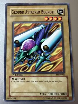 1x Ground Attacker Bugroth - MRD-022 - Common - 1st Edition YuGiOh MP - Image 1