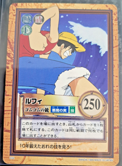 1999 BANDAI One Piece Hyper Battle LUFFY C02 FIRST STAGE 1ST EVER SET RC SCARCE - Image 1