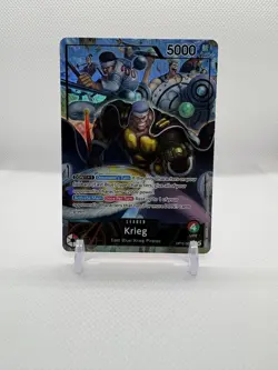 Krieg OP15-001 Alt Art Foil Leader Card One Piece Adventure on Kami’s Island NM - Image 1