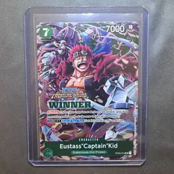 Eustass Captain Kid Winner Foil ST02-013 One Piece TCG Treasure Cruise - NM - Image 1