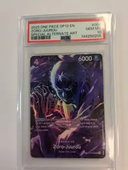 One Piece Zoro-juurou Special Alt Art Op12-004 PSA 10 - Image 1