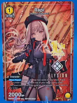 Union Arena Nikke, Goddess, Rapi Promo UEPR/NIK-1-010 Promo 1st Anniversary NM - Image 1